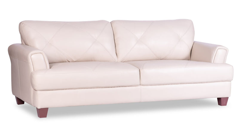 Vita 100% Genuine Leather Sofa - Smoke