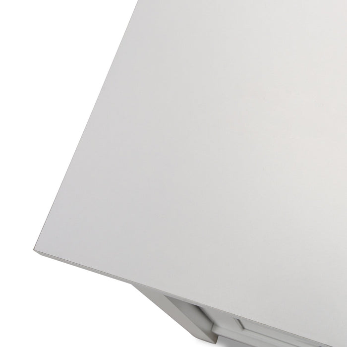 Cayla L-Shaped Desk - Soft White 
