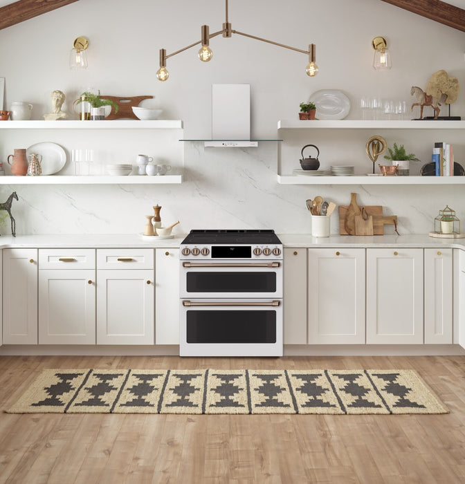 Café 6.7 Cu. Ft. Smart Front-Control Double Oven Electric Range - CES750P4MW2