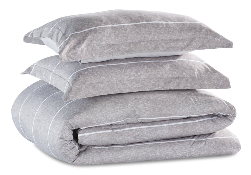 Stripes 3-Piece Full/Queen Comforter Set 
