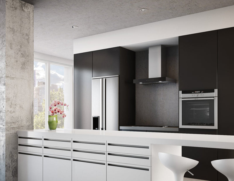 Best Ispira 36\" Chimney Range Hood - WCB3I36SBB 