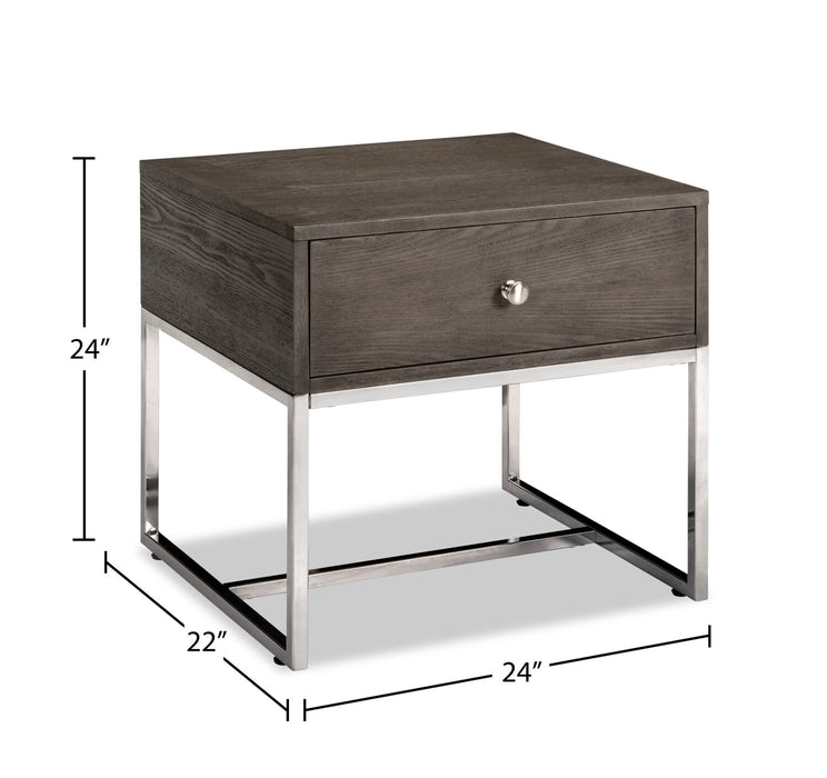 Echo End Table - Grey  