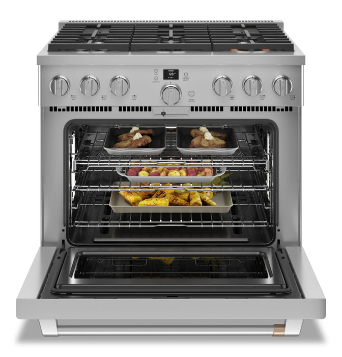 Café 6.2 Cu. Ft. Smart Commercial-Style 6-Burner Gas Range - CGY366P2TS1