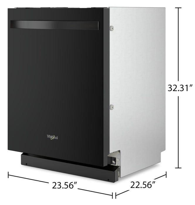 Whirlpool Flush-to-Cabinet Dishwasher with Third Rack - WDT550SAPB