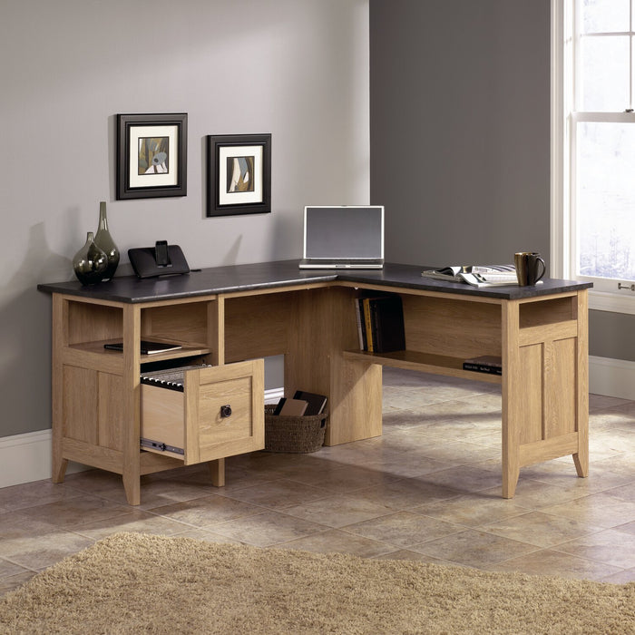 Fritz L-Shaped Desk - Dover Oak 