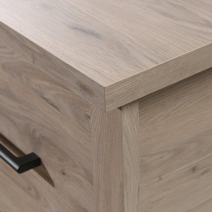 Erick L-Shaped Desk - Laurel Oak 