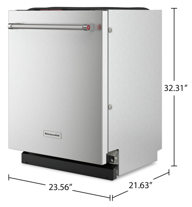 KitchenAid Flush-to-Cabinet Dishwasher with FreeFlex™ Fit Third Rack - KDTF924PPS 