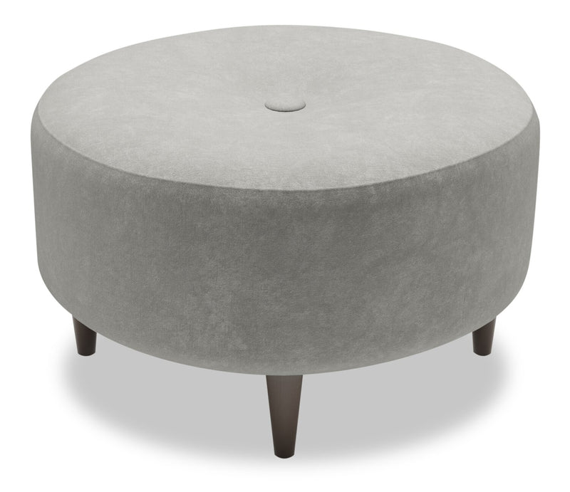 Sofa Lab The Curve Ottoman - Platinum