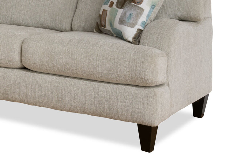 Nofia 2-Piece Chenille Left-Facing Sectional - Linen