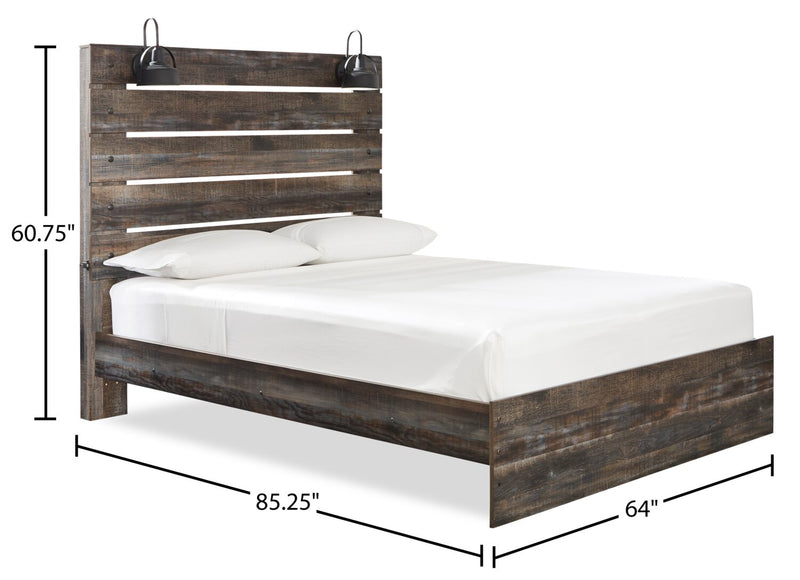 Abby 5-Piece Queen Bedroom Package - Brown