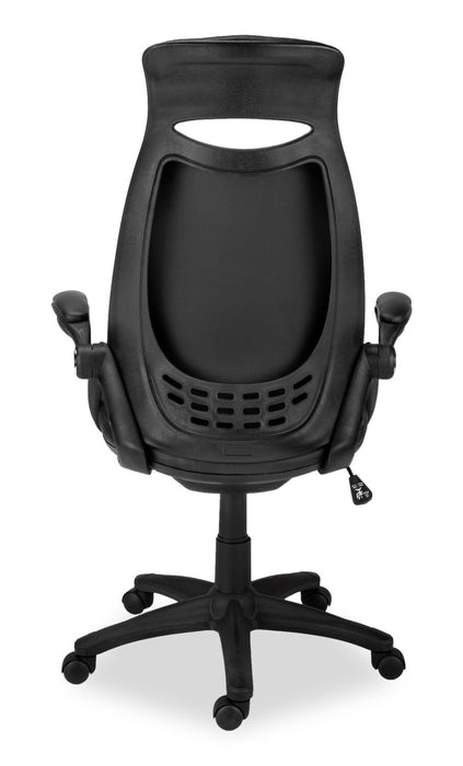 Kegan Executive Faux Leather Office Chair - Black 