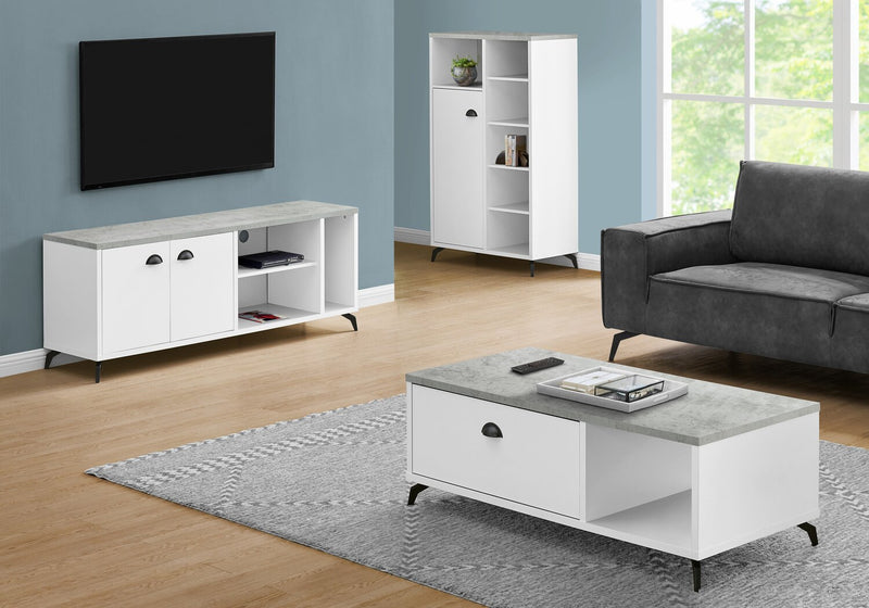 Cameron 60” TV Stand - White