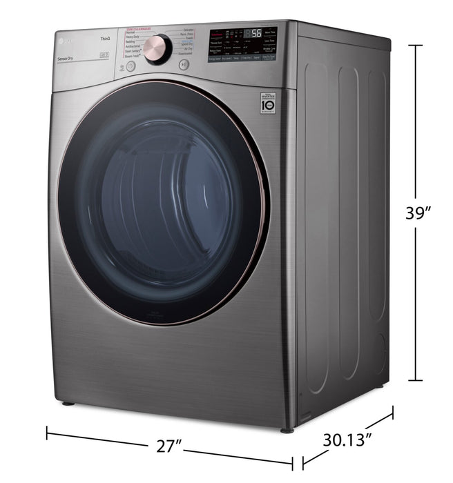 LG 7.4 Cu. Ft. Electric Dryer with Built-In AI - DLEX3850V