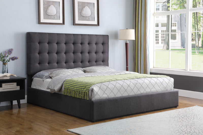 Jace Storage King Bed - Grey