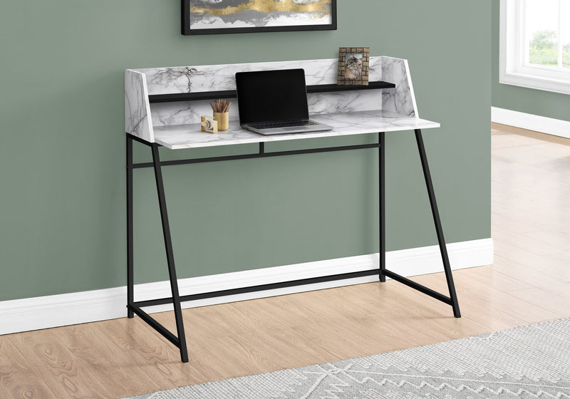 Lawson Desk - White Marble-Look 