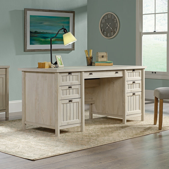 Costa Executive Desk - Chalked Chestnut