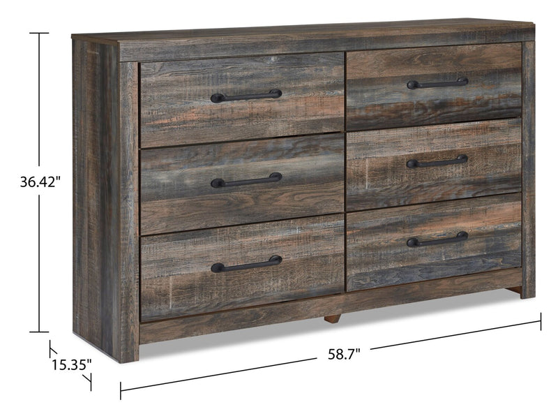 Abby 5-Piece Queen Bedroom Package - Brown