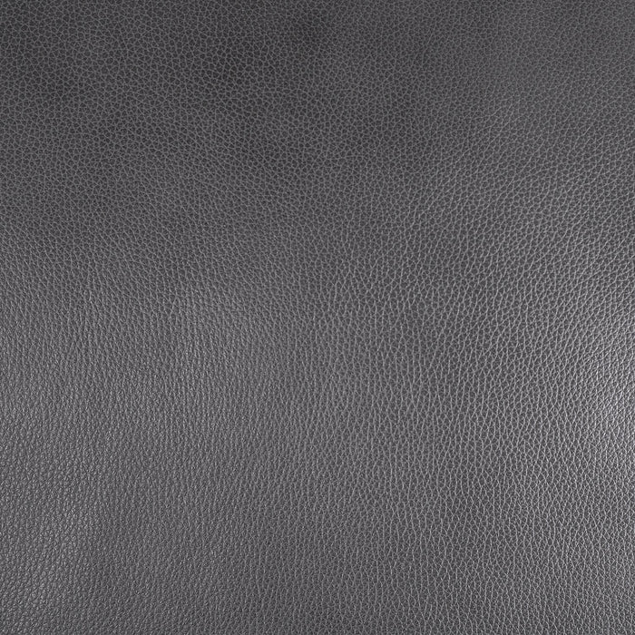 Vita 100% Genuine Leather Ottoman - Charcoal
