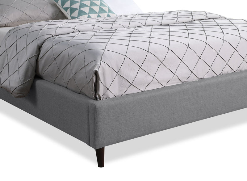 Rain Full Platform Bed - Grey