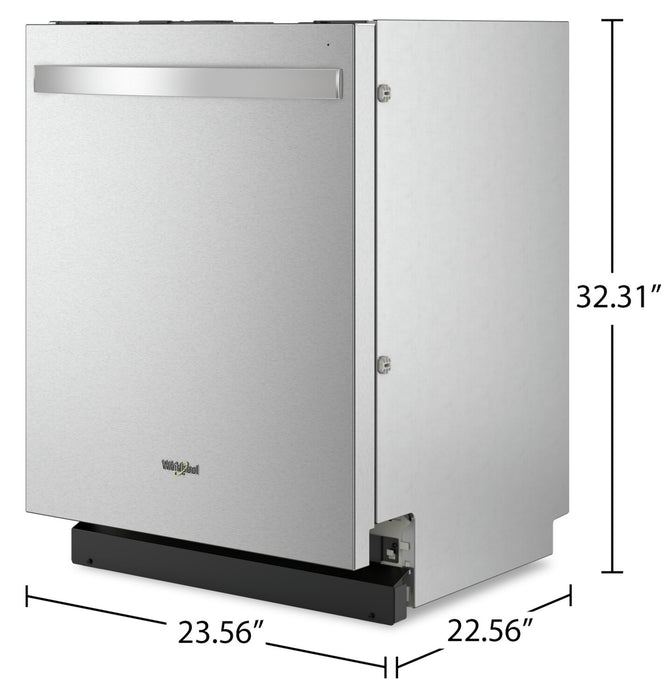 Whirlpool Flush-to-Cabinet Dishwasher with Third Rack - WDT550SAPZ 
