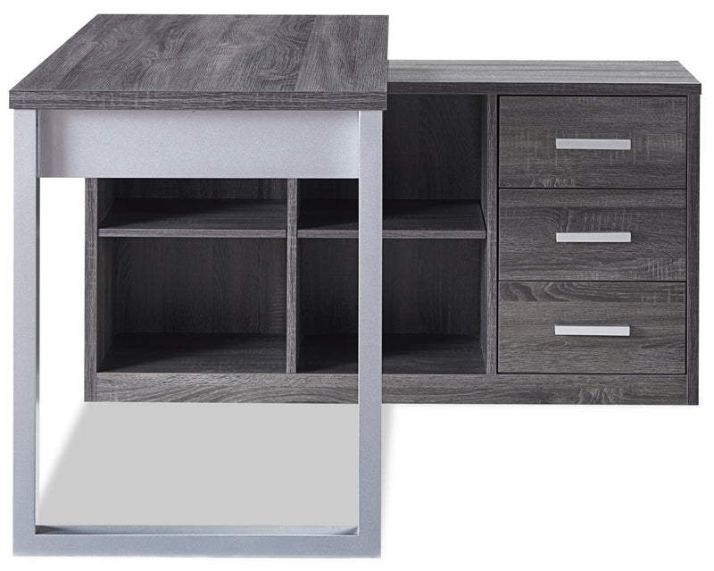 Owen Reversible Corner Desk – Distressed Grey