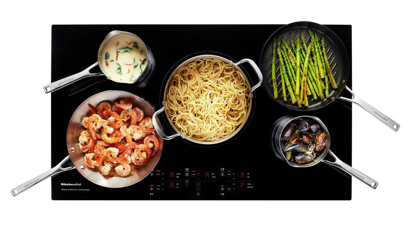 KitchenAid 36\" Sensor Induction Cooktop - KCIG556JBL