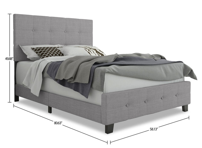 Page Full Bed - Grey