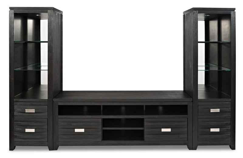 Bronx 3-Piece Entertainment Centre with 60\" TV Opening - Charcoal