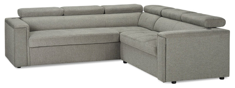 Savvy 2-Piece Left-Facing Linen-Look Sectional