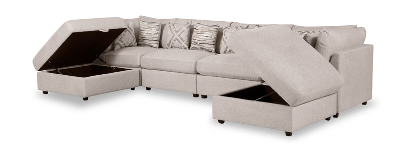 Evolve 6-Piece Sectional - Grey