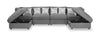 Evolve 6-Piece Sectional - Charcoal