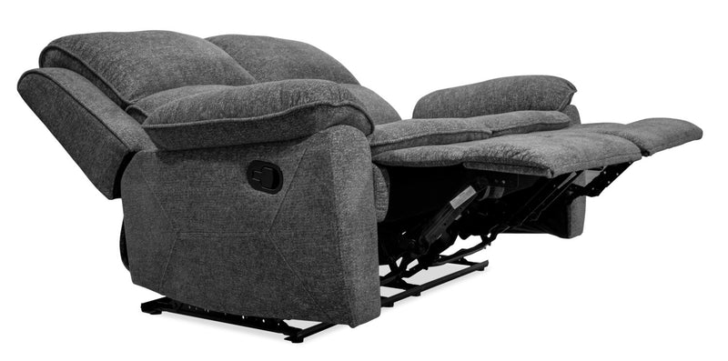 Chandler Chenille Reclining Loveseat - Grey