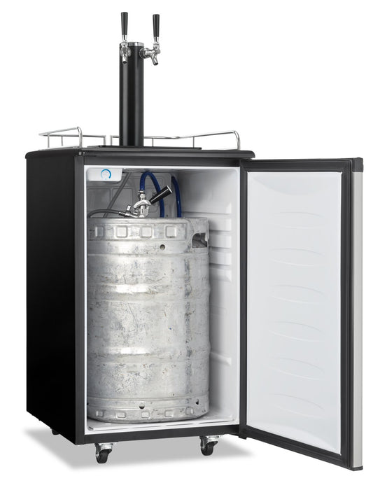 Danby 5.4 Cu. Ft. Dual-Tap Kegerator - DKC054A1BSL2DB