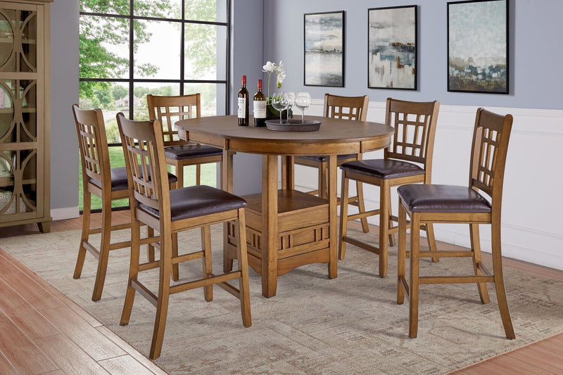 Dena Counter-Height Dining Table - Walnut