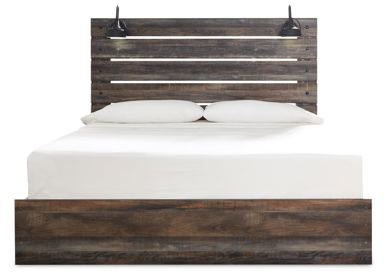 Abby King Side Storage Bed - Brown