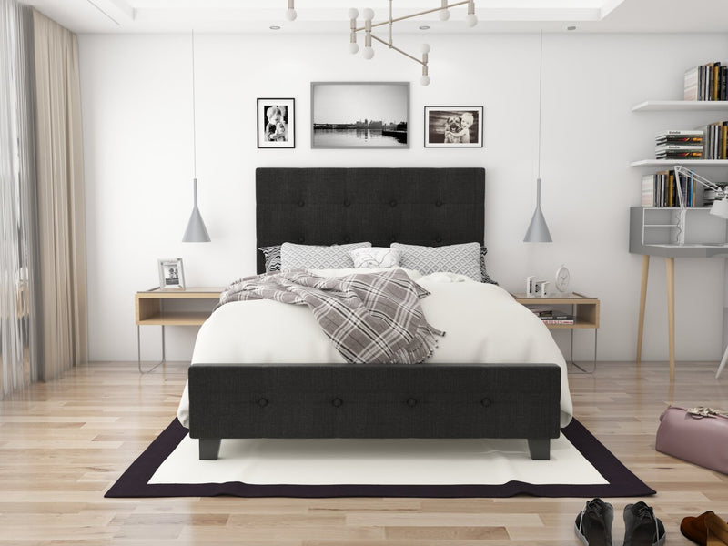 Page Full Bed - Charcoal