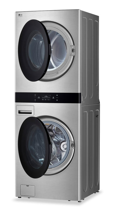 LG STUDIO WashTower™ with 5 Cu. Ft. Washer and 7.4 Cu. Ft. Electric Dryer - SWWE50N3