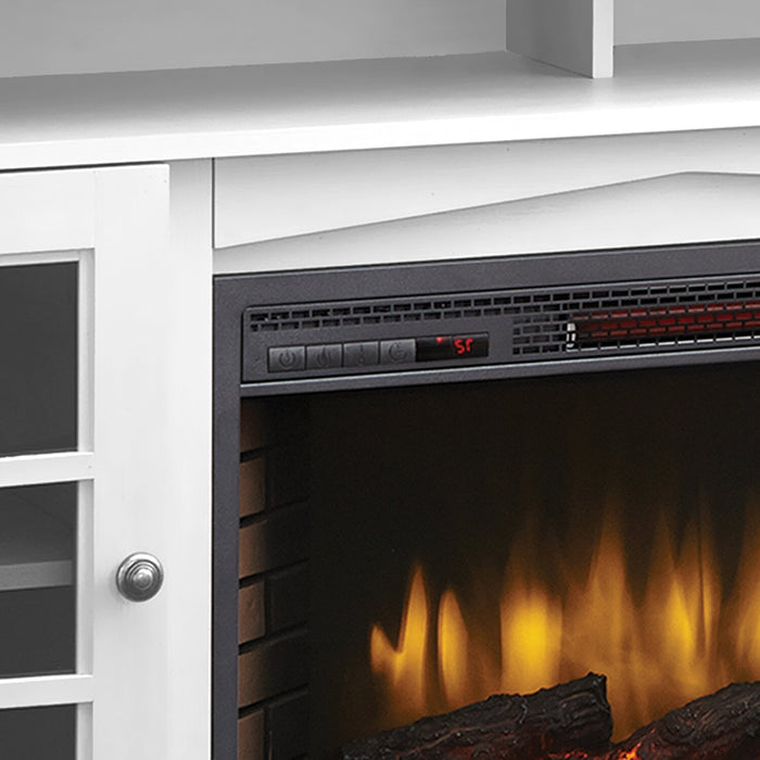 Huntley 59\" TV Stand with Log Firebox