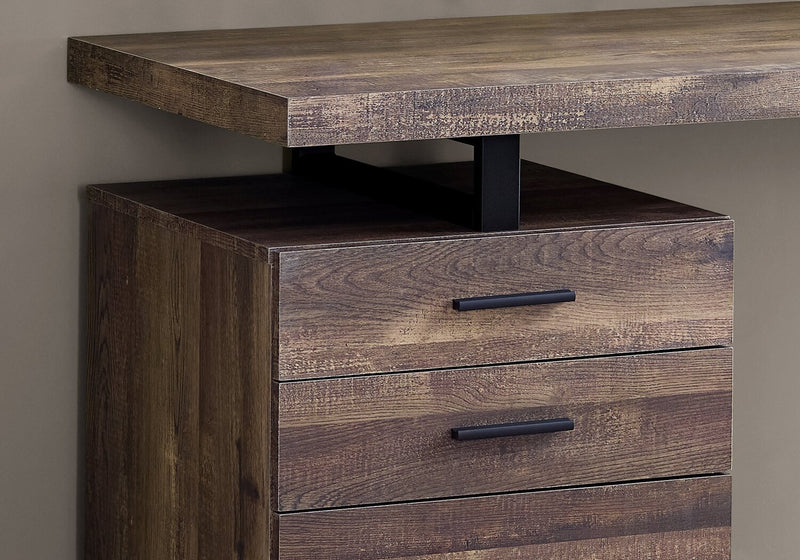 Clayton Reversible Desk - Dark Brown
