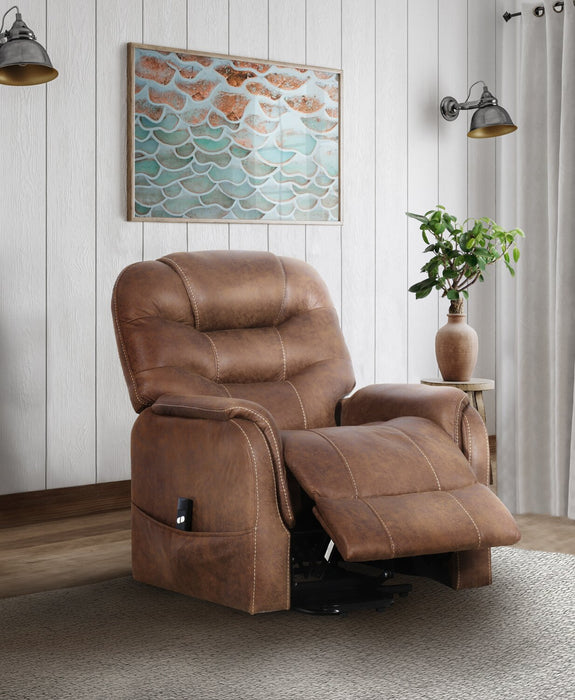 Landon Power Lift Reclining Chair - Brown