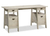 Kyree Executive Desk - Chalked Chestnut 