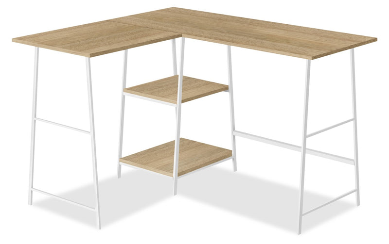 Evlin Corner Desk - Natural