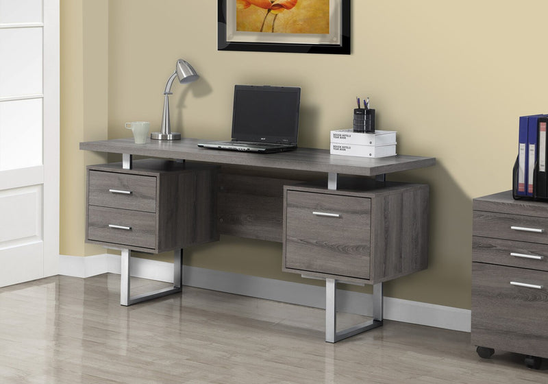 Teagan Reversible Desk - Dark Grey 