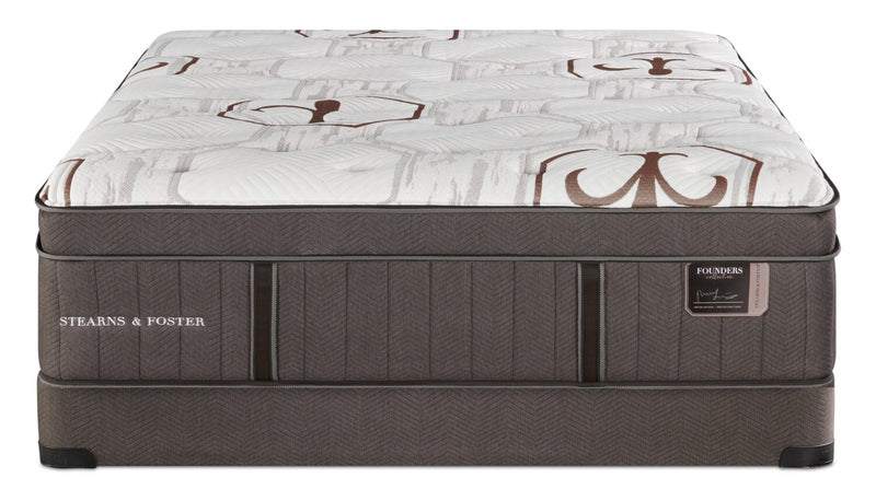 Stearns & Foster Founders Collection Cardiff City Eurotop Low-Profile Queen Mattress Set