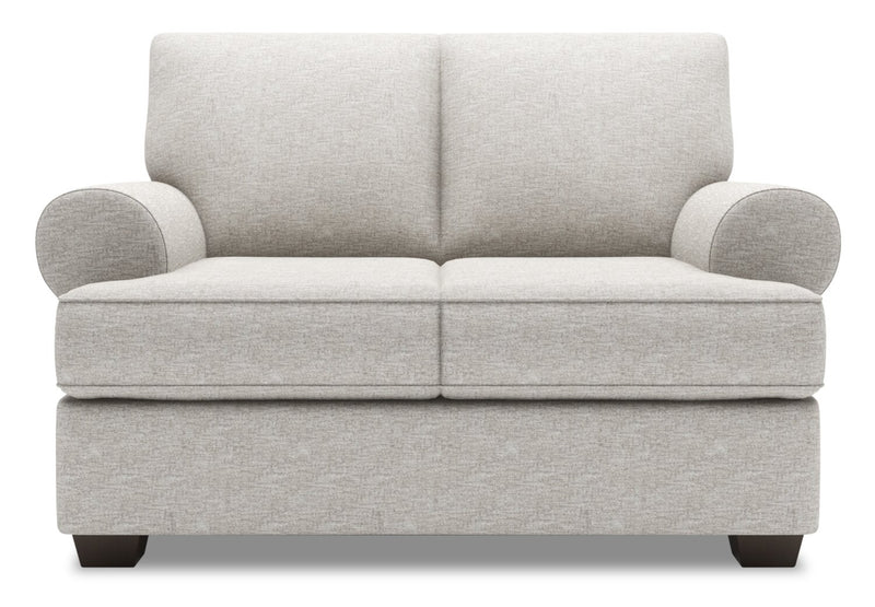 Sofa Lab Roll Loveseat - Luxury Silver
