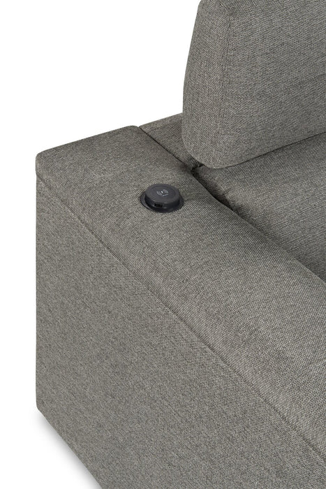 Savvy 2-Piece Right-Facing Linen-Look Sleeper Sectional