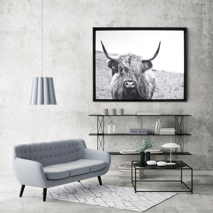 Framed Laminated Bull - 31\" x 41\"
