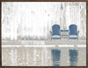 Acrylic Blue Chairs - 32\" x 42\"