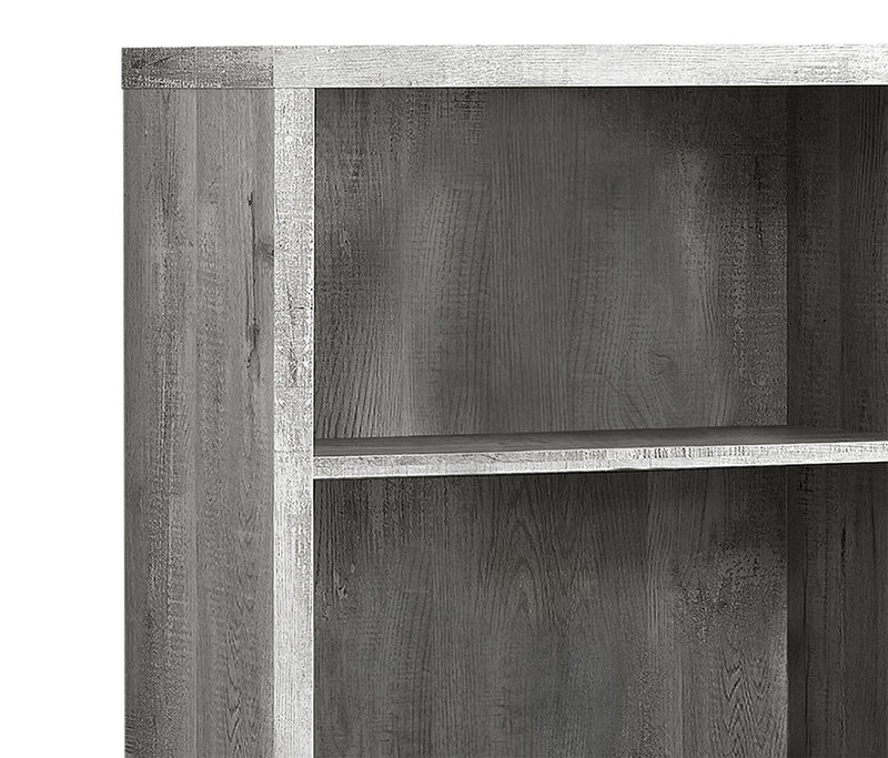 Slade 4-Shelf Bookcase - Grey 