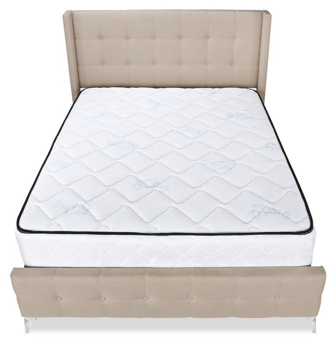 Zara Queen Bed - Beige